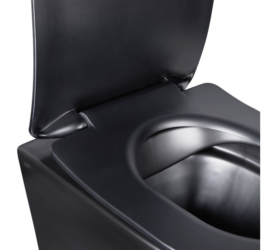 Унитаз подвесной Qtap Robin New безобедковый с сиденьем Soft-close QT1333046ENRMB