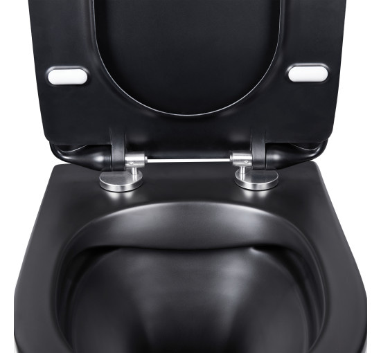 Унитаз подвесной Qtap Robin New безобедковый с сиденьем Soft-close QT1333046ENRMB
