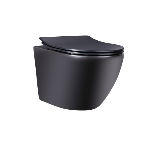 Унитаз подвесной Qtap Robin New безобедковый с сиденьем Soft-close QT1333046ENRMB