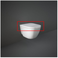 Кришка д/унітазу RAK Ceramics ONE Duroplast,Soft Close,біла ONSC00004/N