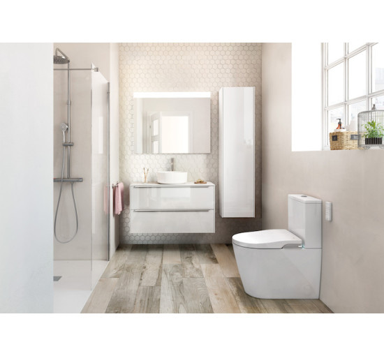 Чаша підлогового унітаза Roca Inspira Round Compacto Rimless (A342529000)