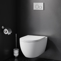 Унитаз подвесной безободковый FlashClean AM.PM C531700WH Bliss L