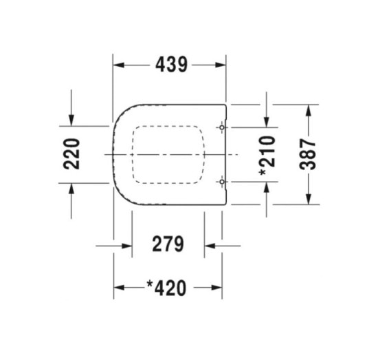 Сидіння Duravit P3 COMFORTS для унітазу з функцією SoftClosing + петлі хромовані (0020390000)