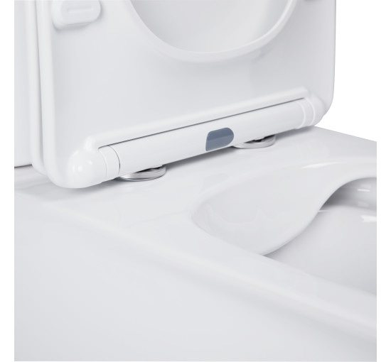Унитаз-компакт Qtap Nando безободковый с сиденьем Soft-close QT12221222AW