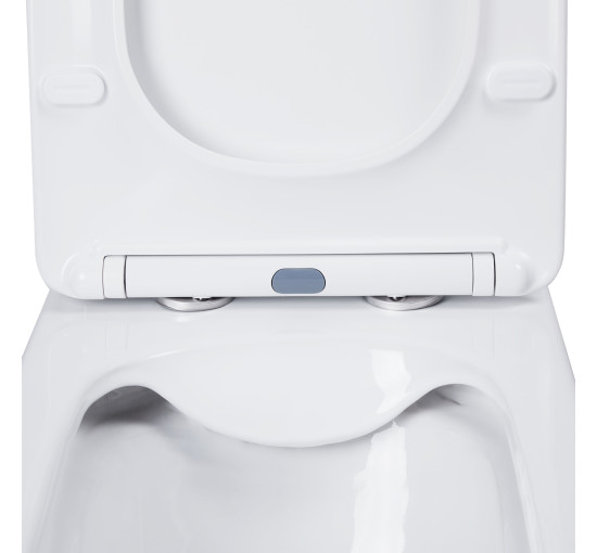 Унитаз-компакт Qtap Nando безободковый с сиденьем Soft-close QT12221222AW