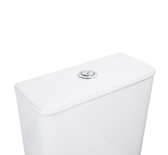 Унитаз-компакт Qtap Nando безободковый с сиденьем Soft-close QT12221222AW