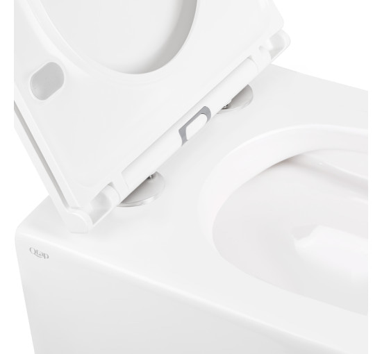 Унитаз подвесной Qtap Robin Mew безобидковый с сиденьем Soft-close QT1333046ENRW