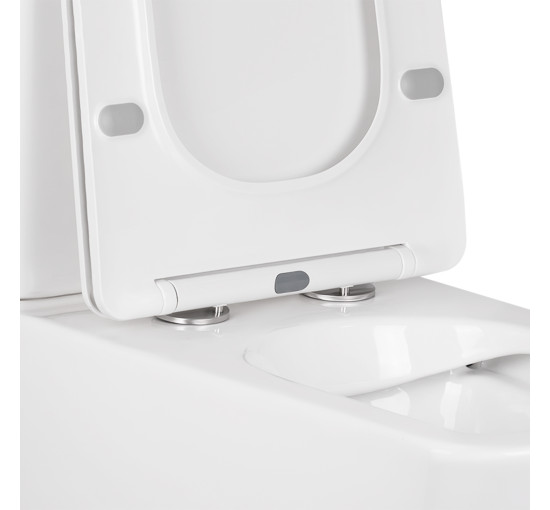 Унитаз-компакт Qtap Tern безободковый с сиденьем Soft-close QT17222093ARW