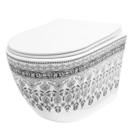 Підвісний унітаз REA ARTE DARK GREY білий