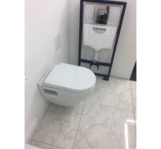 Комплект инсталляция Grohe 4 в 1 + подвесной унитаз Grohe Solido Perfect (39186000)