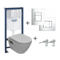 Комплект инсталляция Grohe 4 в 1 + подвесной унитаз Grohe Solido Perfect (39186000)