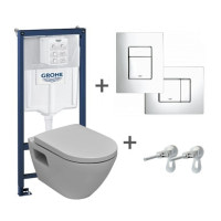 Комплект инсталляция Grohe 4 в 1 + подвесной унитаз Grohe Solido Perfect (39186000)