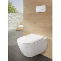 Унітаз підвісний Villeroy & Boch SUBWAY 2.0 з кришкою soft-close Slim (56001001+9M78S101)