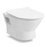 Унітаз підвісний Volle FIESTA RIM без оботковий з сидінням Slim slow-closing(13-77-034)