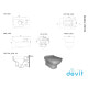 Подвесной унитаз DEVIT Comfort COMFORT NEW 3120123 с сиденьем тонким softclose