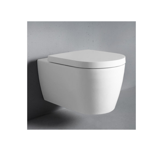 Унитаз подвесной Duravit ME by Starck Rimless 57 см + сиденье 0020090000 (45290900A11) WonderGliss