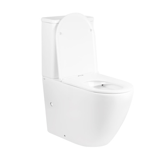 Унітаз-компакт Qtap Robin безобідковий з сидінням Soft-close QT13222141ARW