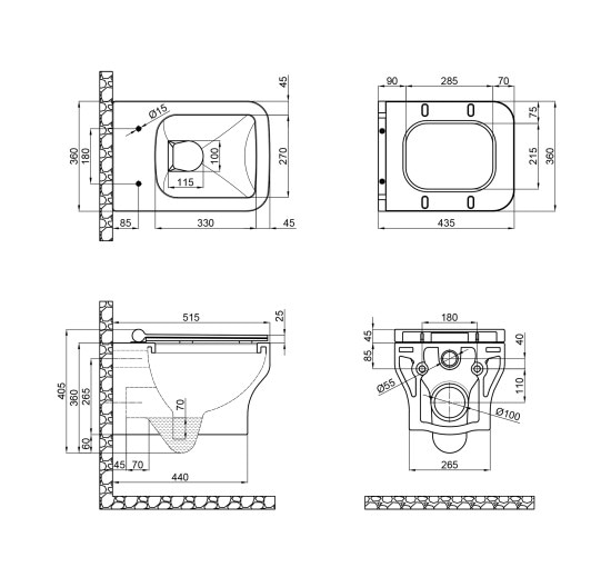Унітаз підвісний Qtap Cardinal з сідінням Soft-close QT0433C660HW