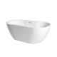 Ванна Besco Navia 160 160x80 з сифоном і переливом хром