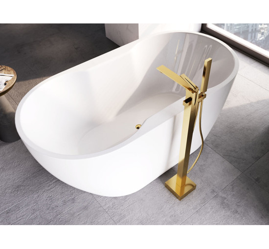Ванна Besco Navia 160 160x80 з сифоном і переливом хром