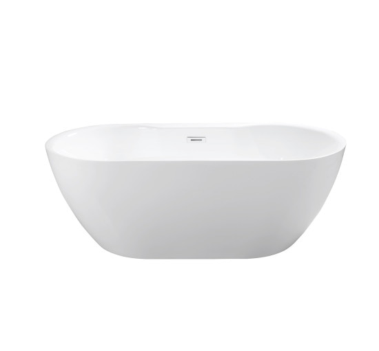 Ванна Besco Navia 160 160x80 з сифоном і переливом хром