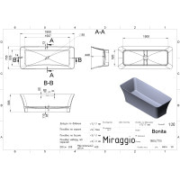 Ванная Miraggio BONITA матовая
