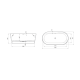 Ванна отдельностоящая литой камень Roca Ariane 165x75 (A248470000)