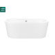 Ванна вільностояча Besco Vista 170 з переливом 170x75