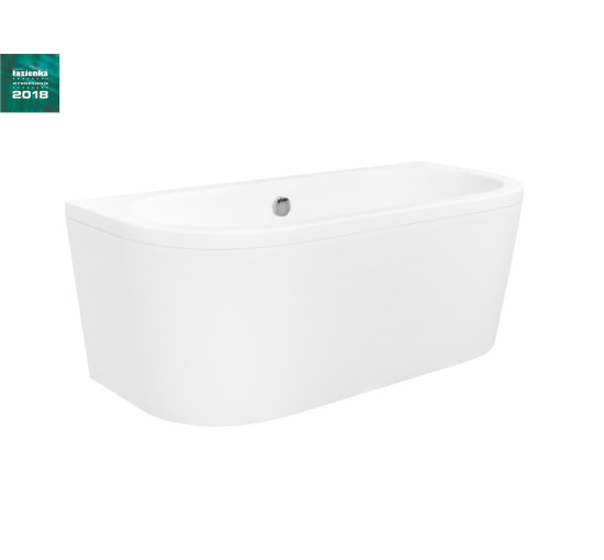 Ванна вільностояча Besco Vista 170 з переливом 170x75