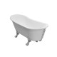 Ванна Besco Olaya 160 160x68 без переливу ніжки хром