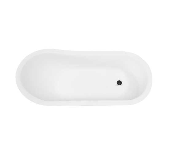 Ванна Besco Olaya 160 160x68 без переливу ніжки хром