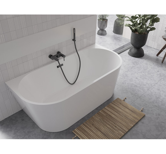 Ванна Besco Vica 150 150x80 з сифоном і переливом хром