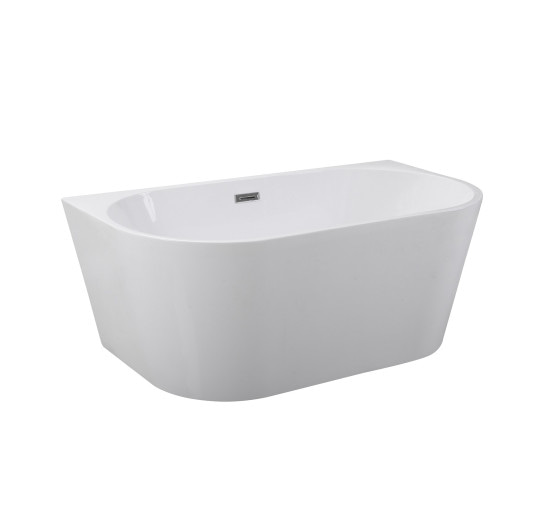 Ванна Besco Vica 150 150x80 з сифоном і переливом хром