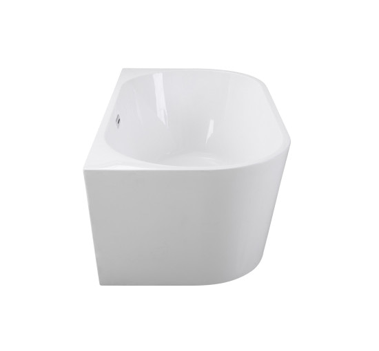 Ванна Besco Vica 150 150x80 з сифоном і переливом хром