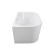 Ванна Besco Vica 150 150x80 з сифоном і переливом хром