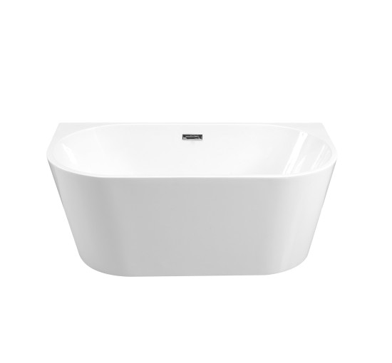 Ванна Besco Vica 150 150x80 з сифоном і переливом хром