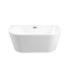 Ванна Besco Vica 150 150x80 з сифоном і переливом хром