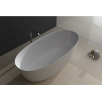 Ванна отдельностоящая литой камень Volle 1700x800x540 с переливом и донным клапаном (12-22-168)