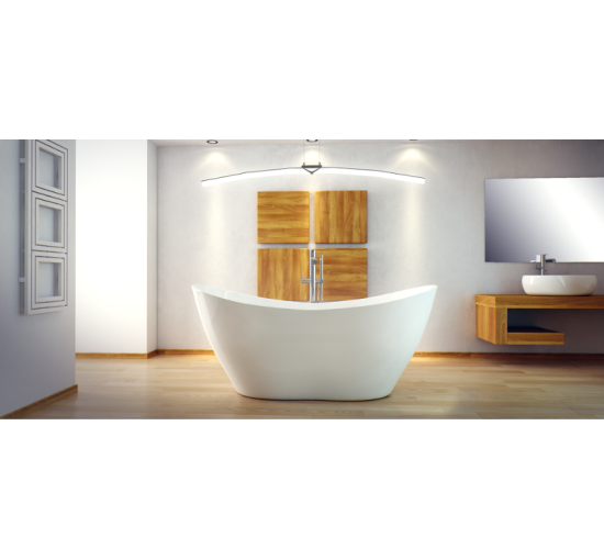 Ванна вільностояча Besco Viya 160 160x70 без переливу