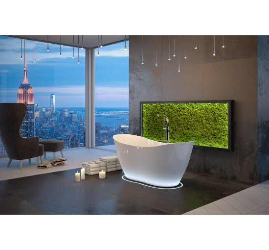 Ванна вільностояча Besco Viya 160 160x70 без переливу