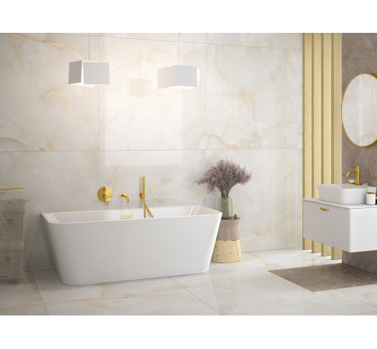 Ванна Besco Varya 150 150x75 з сифоном і переливом хром