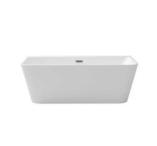 Ванна Besco Varya 150 150x75 з сифоном і переливом хром
