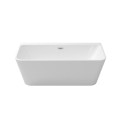 Ванна Besco Varya 150 150x75 з сифоном і переливом хром