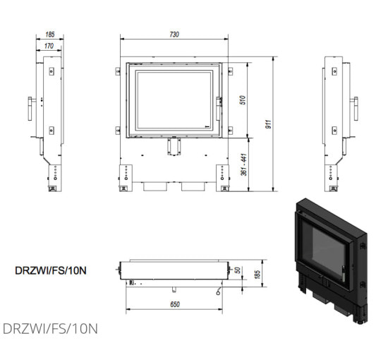 Дверцы FS 10N Kratki