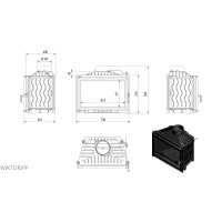 Каминная топка Kratki WIKTOR 14 (14,0 кВт)