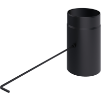 Шибер стальной Ø 200 черный Kratki