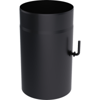 Шибер стальной Ø 150 черный Kratki