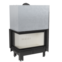 Камінна топка Kratki MBO 15 ліва BS гільйотина гнуте скло (15,0 кВт)