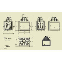 Камінна топка Kratki ZUZIA 16 тунель (16,0 кВт)