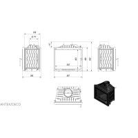 Камінна топка Kratki ANTEK 10 DECO (10,0 кВт)